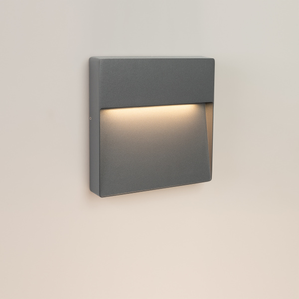 Уличный настенный светодиодный светильник Arlight LGD-Trace-S215x215-8W Warm3000 029958