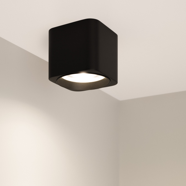 Светильник SP-DICE-S78x78-10W Warm3000 (BK, 24 deg, 230V) (Arlight, IP54 Металл, 5 лет)