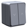 Systeme Electric AtlasDesign Profi54 Антрацит Выключатель 2-клавишный для жалюзи, 2хсх.4