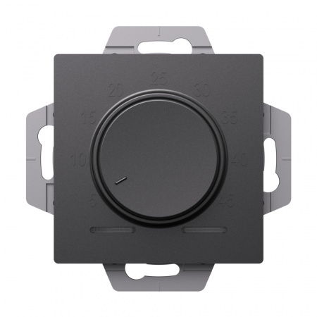 Systeme Electric AtlasDesign Базальт Термостат электрон. теплого пола с датчиком, 10A, механизм