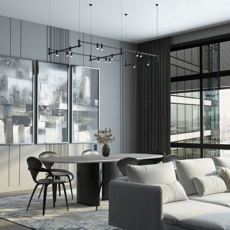 Esthetic Magnetic Шинопровод накладной (черный) (2 м) 85137/00 Elektrostandard Esthetic Magnetic a065427