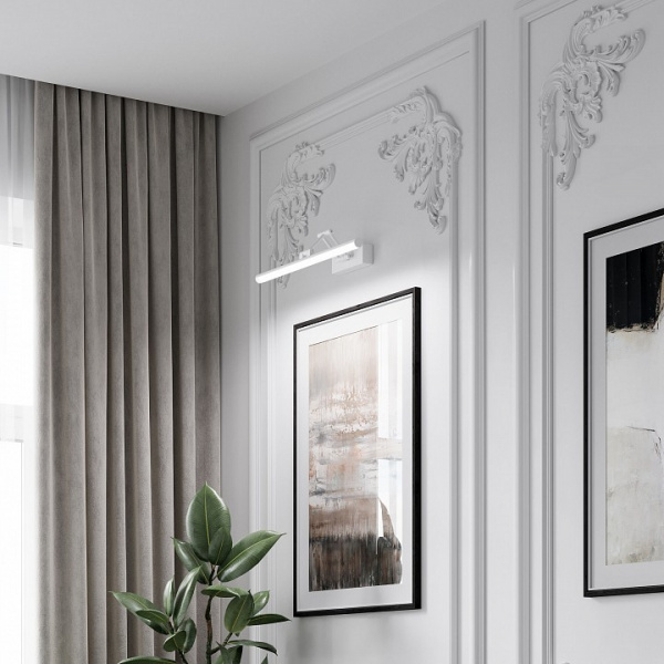 Светильник настенный светодиодный Monza LED белый 4000К 40128/LED белый Elektrostandard Monza a064136 Светильник настенный светодиодный Monza LED белый 4000К 40128/LED белый Elektrostandard Monza a064136