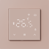 Donel Термостат с датчиком пола и воздуха с WiFi, 16 A, 55*55 мм., программируемый, стекло кашемир, серия DTEF