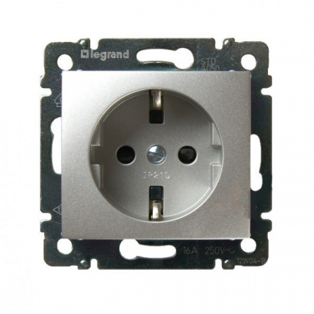 Legrand Valena Алюминий Розетка 1-ая с/з