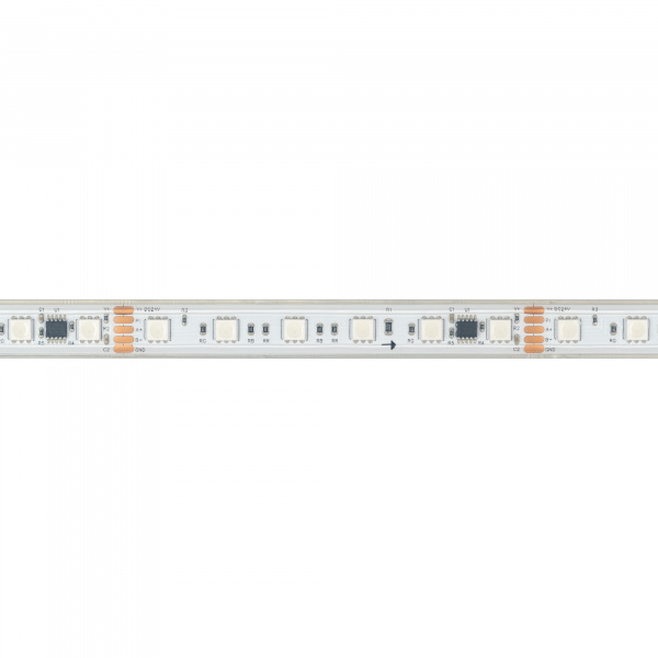 Arlight Лента герметичная DMX-PS-B60-15mm 24V RGB-PX6 (15W/m, IP67, 5060, 5m) (бегущий огонь)