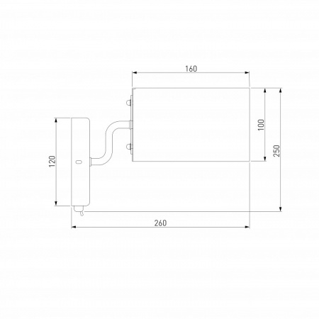 Бра в стиле лофт 293/1 античная бронза Eurosvet Pallada