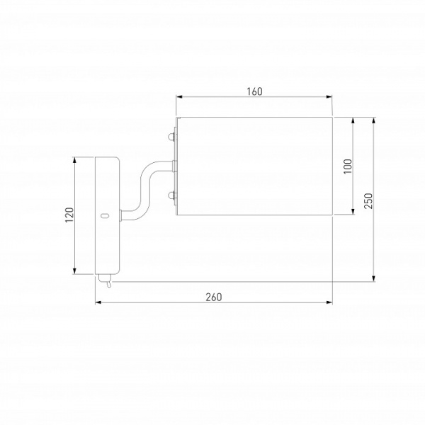 Бра в стиле лофт 293/1 античная бронза Eurosvet Pallada