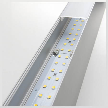 Линейный светодиодный накладной двусторонний светильник 78см 30Вт 3000К матовое серебро 101-100-40-78 Elektrostandard Grand a041477