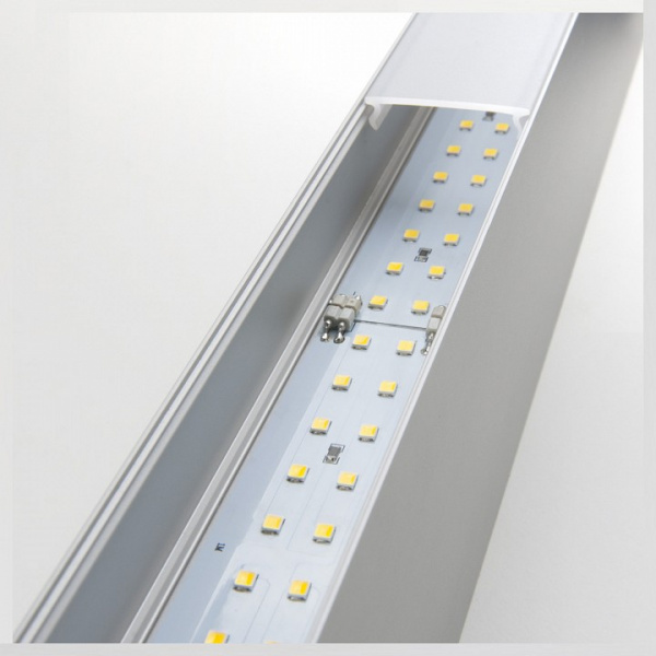 Линейный светодиодный накладной двусторонний светильник 78см 30Вт 3000К матовое серебро 101-100-40-78 Elektrostandard Grand a041477