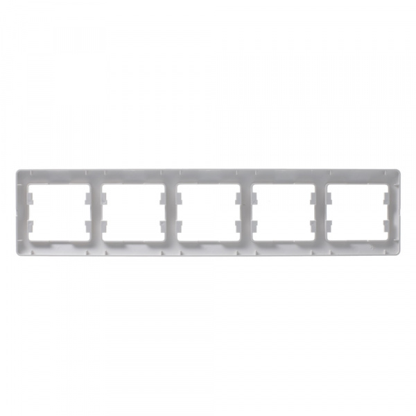 SE Glossa Алюминий Рамка 5-ая, горизонтальная