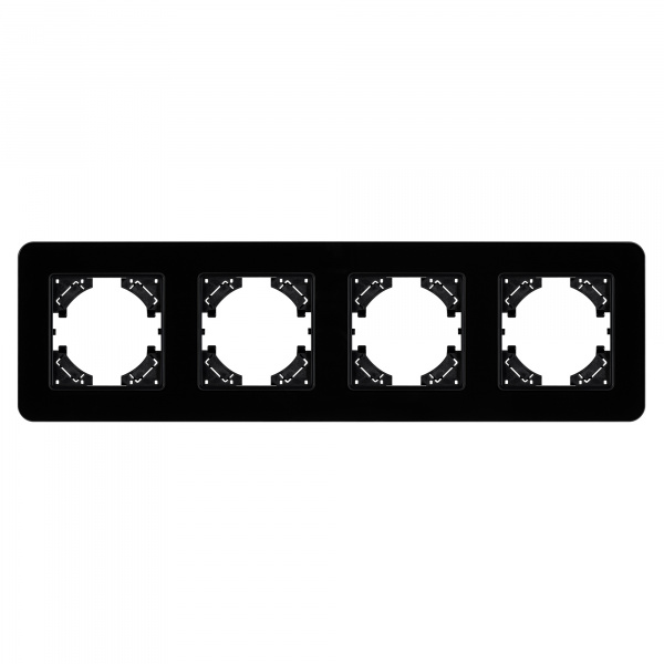Arlight Рамка стеклянная FRM-OMALI-GS-4-BK (-)