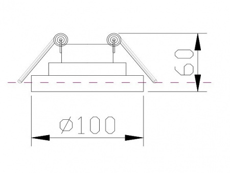 Встраиваемый светильник DL035-2-L6W Maytoni Planet