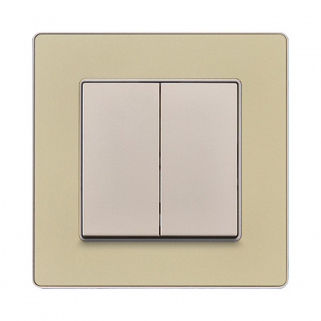 Рамка 1-постовая, золотой Kollinger Eleganz Acryl EA1GD