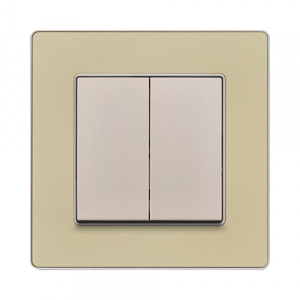 Рамка 1-постовая, золотой Kollinger Eleganz Acryl EA1GD