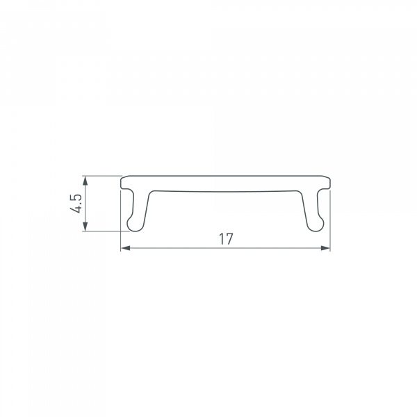 Arlight Экран СEIL-S14-SHADOW-2000 FLAT OPAL (Пластик)