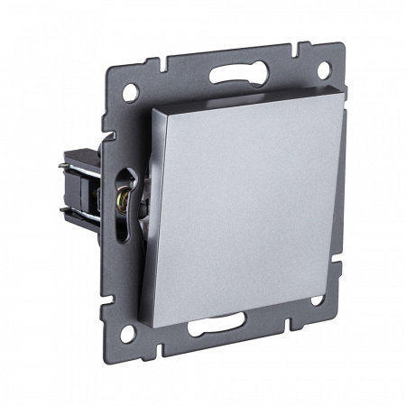 Выключатель 1-клавишный перекрестный 10А/250В, серый Kollinger REA-S-006GY для Aspekt, Eleganz, Reflex