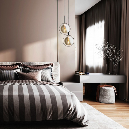 Подвесной светильник с плафоном 50121/1 черный Eurosvet Gallo