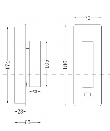 Настенный светильник (бра) C041WL-L3W3K Maytoni Mirax