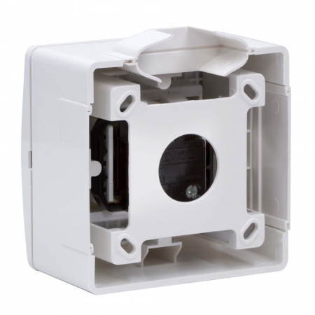 DKC Коробка в сборе с силовой розеткой, белая