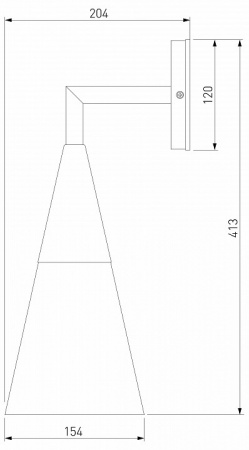 Светильник садово-парковый Vesto 35171/D черный Elektrostandard Vesto a066198