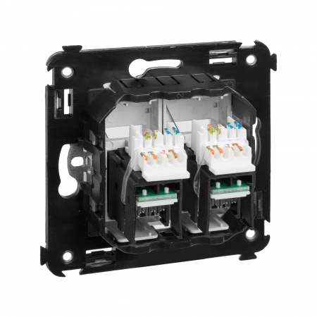 DKC Avanti Закаленная сталь Компьютерная розетка RJ-45 двойная  категория  6А