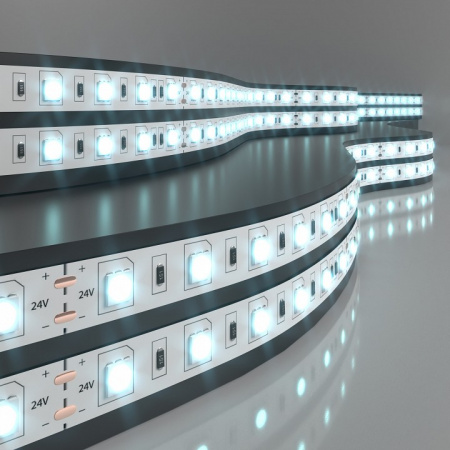 Светодиодная лента Лента светодиодная 24V 14,4W 60Led 5050 IP20 холодный белый, 5м Elektrostandard 24V 14,4W a052967