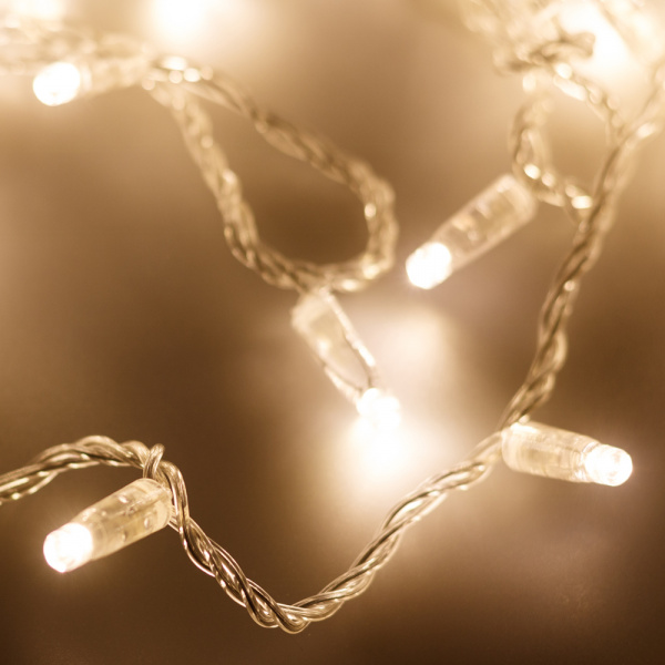 Arlight Светодиодная гирлянда ARD-STRING-CLASSIC-10000-CLEAR-100LED-STD WARM (230V, 7W) (Ardecoled, IP65)