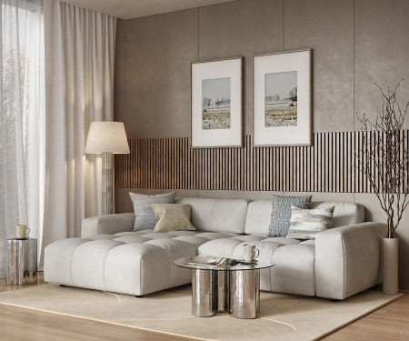 Акустическая панель, черный войлок, 600х600х19мм, рейки МДФ ясень тирамису