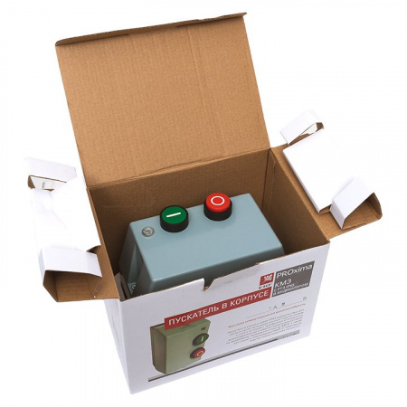 EKF PROxima Пускатель в корпусе IP65 КМЭ 9А 230В с РТЭ и индикатором