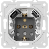 Donel Механизм розетки Schuko 16А 250 В~ с зарядным устройством USB A+C, 5V/3A, мощность 20W, на винтах, DB19900