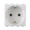 DKC Avanti Белое облако Розетка 2P+E со шторками 2 модуля