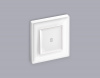 Лицевая панель ALFA (Белый матовый) для 1-кл  выключателей с подсветкой QUANT AP1220