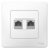 SE Blanca внутр Бел Розетка 2-ая компьютерная RJ45