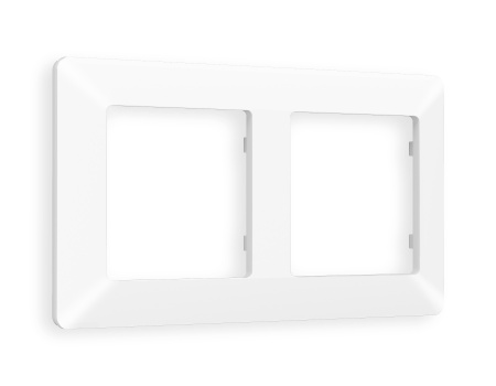 Рамка ALFA Line (Белый матовый) 2-ая AF110122