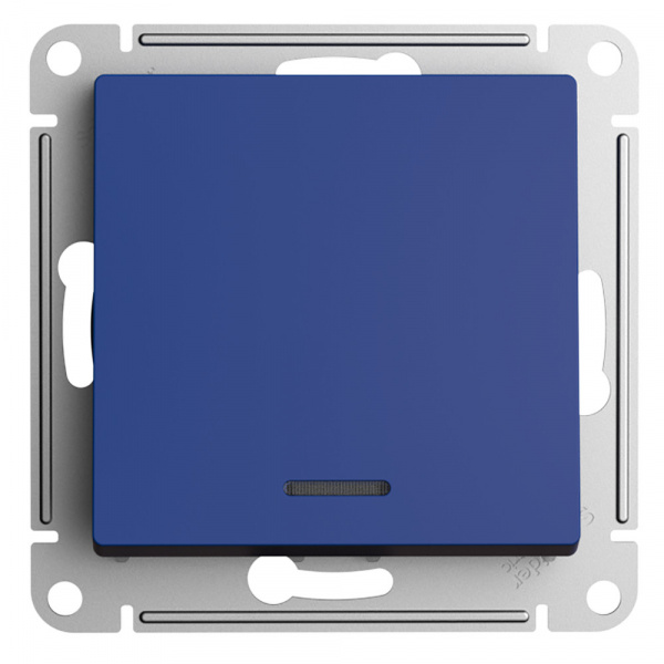 SE AtlasDesign Аквамарин Выключатель 1-клавишный с подсветкой, сх.1а, 10АХ, механизм