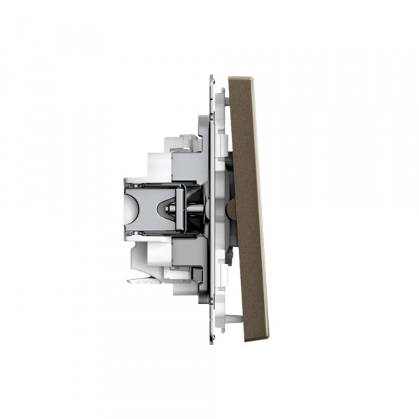 Systeme Electric ArtGallery Мокко Выключатель 2-клавишный, 10АХ, механизм, быстрозажим. клем.