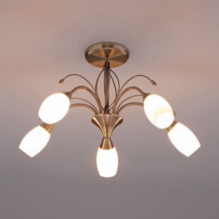 Потолочная люстра 30280/5 античная бронза Eurosvet Ginevra