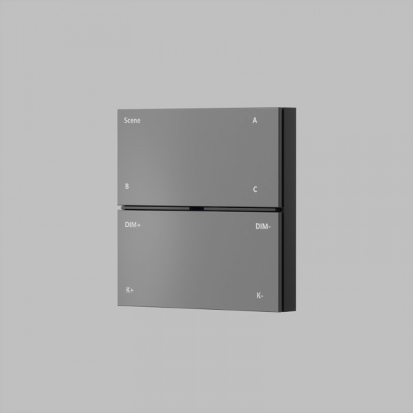 DK7201-DG Накладная настенная панель управления для светильников Air 3000-5000K, серия Control, IP20, CR2032 3V x 2, темно-серый, пластик