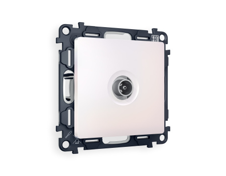 Комплект механизма TV розетки оконечной ALFA MA213010 Жемчуг 50-870 MHz 1dB QUANT