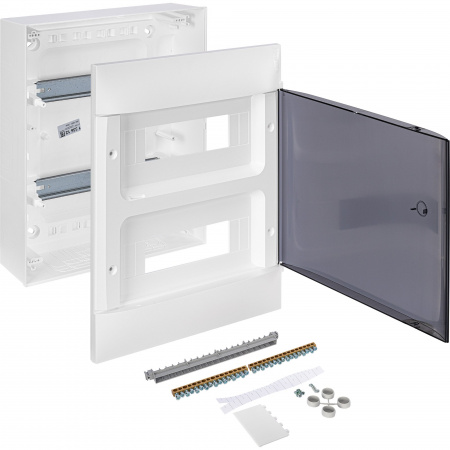 Legrand Practibox S Пластиковый щиток Навесной 2X12 Дымчатая дверь