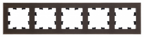 SE AtlasDesign NatureСтекло Мокко Рамка 5-ая, универсальная