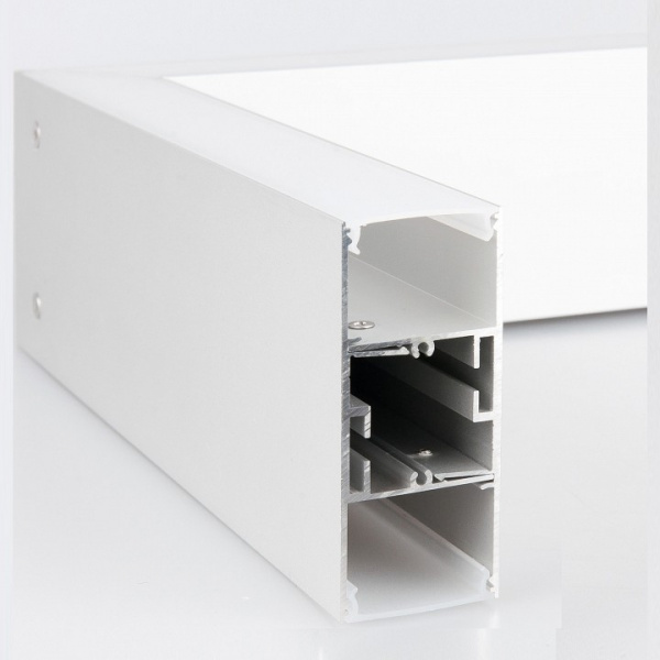 Линейный светодиодный накладной двусторонний светильник 128см 50Вт 3000К матовое серебро 101-100-40-128 Elektrostandard Grand a041471