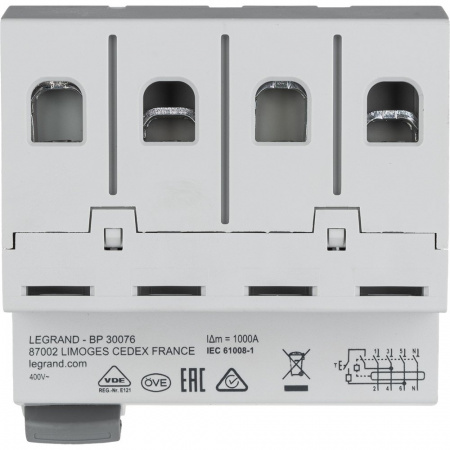 Legrand RX3 УЗО 4P 30мА 40А (AC)