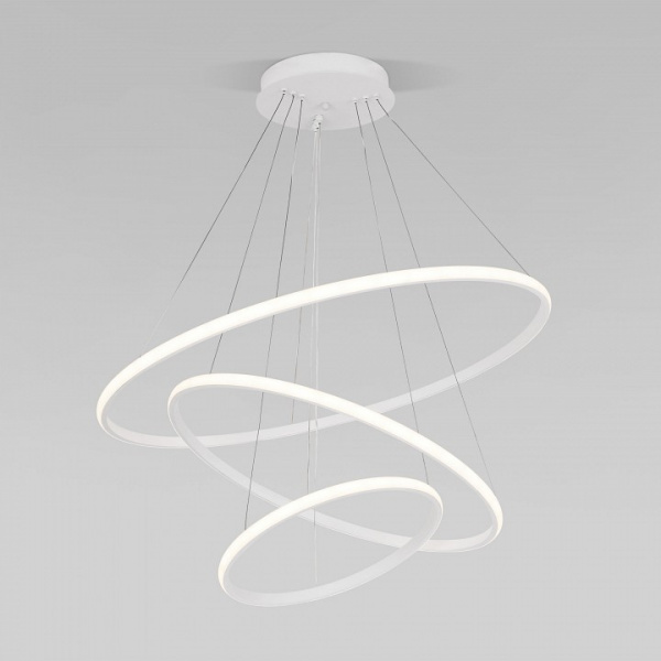 Подвесной светодиодный светильник с пультом управления 90264/3 белый Eurosvet Collars