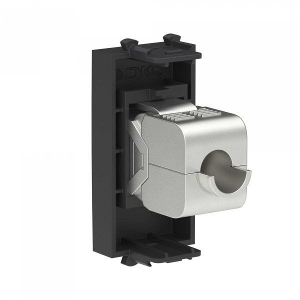 DKC Avanti Компьютерная розетка RJ-45 без шторки модульная, кат.5е экранированная, Черный матовый, 1 модуль