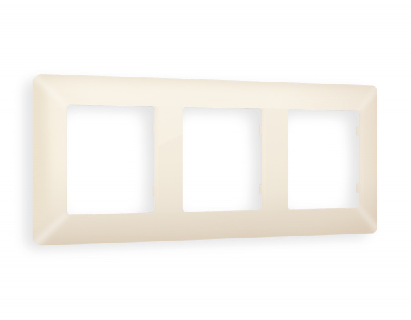 Рамка ALFA Line (Бежевый матовый) 3-ая AF110333