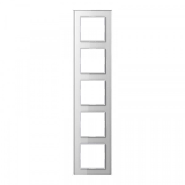 JUNG A creation Стекло Белое Рамка 5-ая