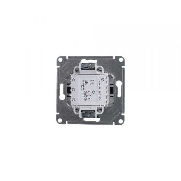 SE Glossa Антрацит Выключатель 3-клавишный сх.3, 10AX