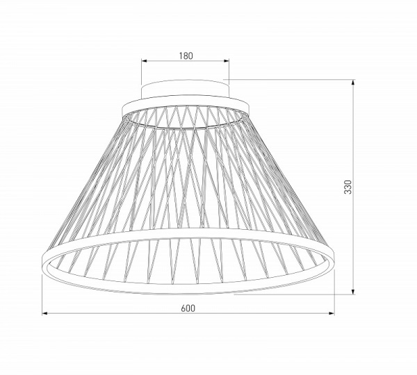 Потолочный светодиодный светильник 40019/1 LED коричневый Eurosvet Cesta