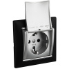 Legrand Valena Алюминий Розетка 1-ая с/з с крышкой